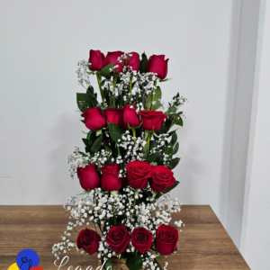 Radiant Roses- Hand Crafted 16 roses arrangement