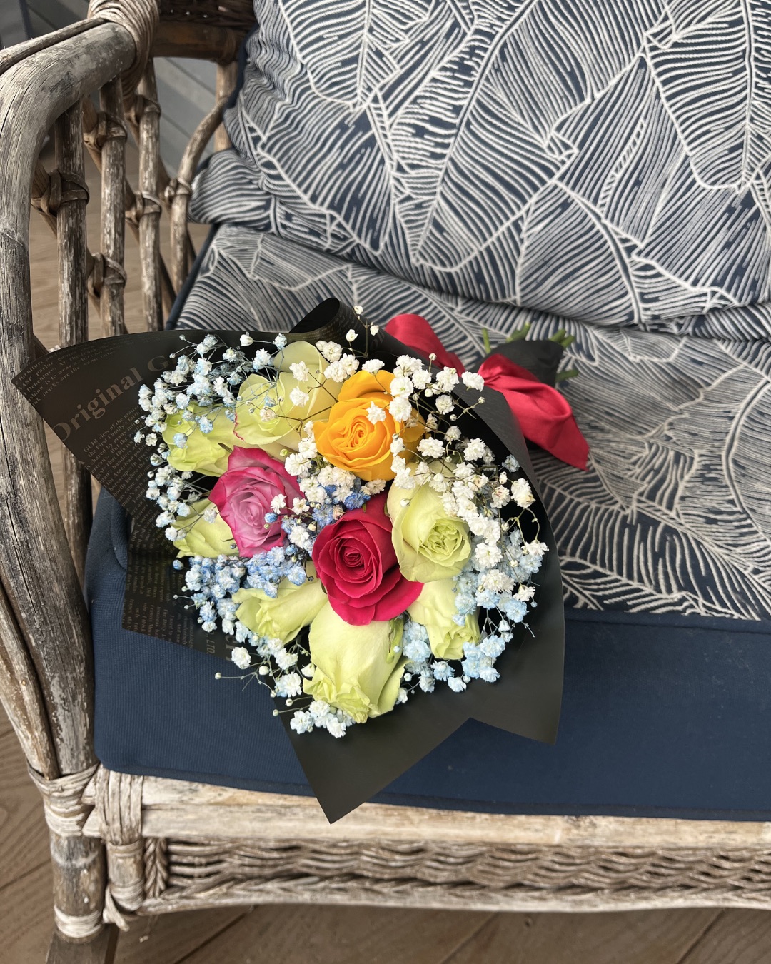 Elegance with Babys Breath- 8/12/15/24/36 Rose Bouquet - Image 18