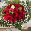 Elegance with Babys Breath- 8/12/15/24/36 Rose Bouquet - Image 7