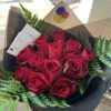 Lovely Greens- 8/12/15/24/36 Roses & Greens Bouquet