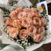 Elegance with Babys Breath- 8/12/15/24/36 Rose Bouquet - Image 5