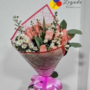 Lovely Greens- 8/15/24/36 Roses & Greens Bouquet